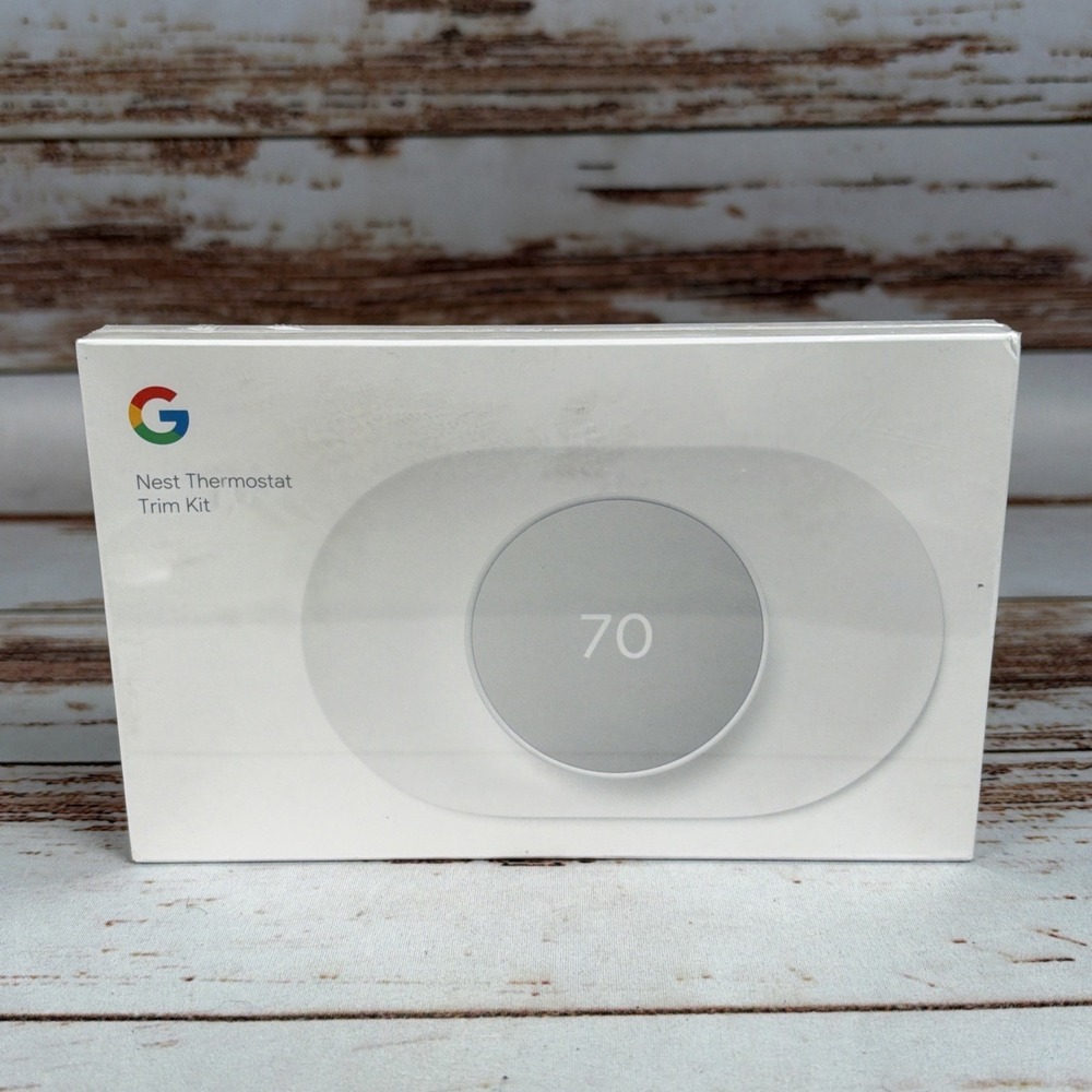 Google Nest Thermostat Trim Kit Snow White GA01837-US Backplate New Sealed